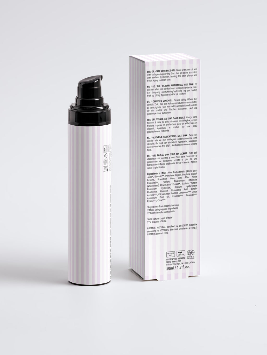 Oil-Free Zinc Face Gel for Men