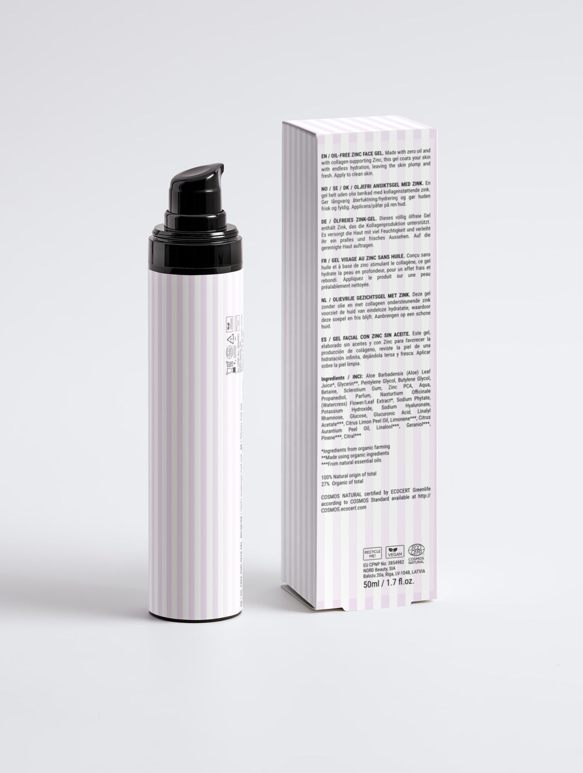 Oil-Free Zinc Face Gel for Men